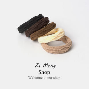 发圈简约高弹力无接缝头绳橡皮筋女生扎头耐用高马尾头饰发绳皮套