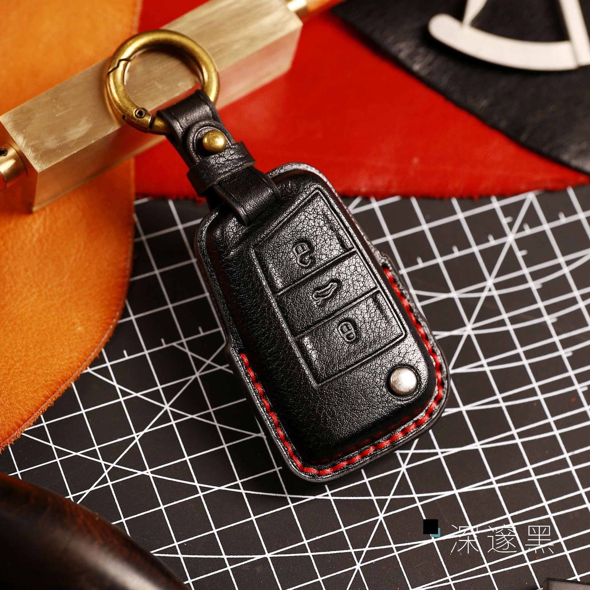 适用于大众钥匙套帕萨特迈腾速腾朗逸探岳途岳途昂真皮汽车钥匙套