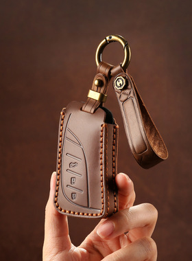适用新款雷克萨斯LM350h钥匙套真皮LM500/NX200/ES200钥匙包壳扣