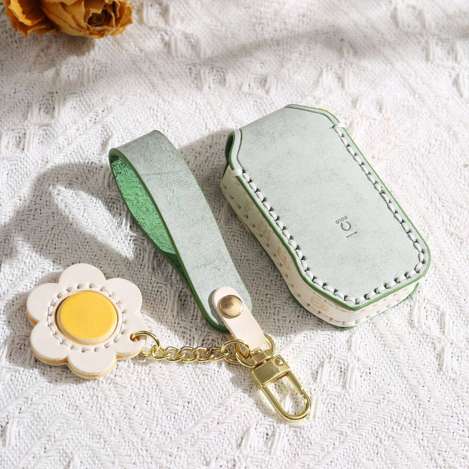 适用于韩国起亚索兰托钥匙套高档真皮专用索兰托车钥匙包壳扣女款