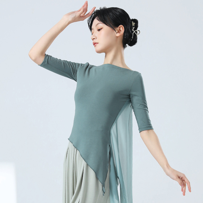 舞者之歌古典舞飘纱套指形体服