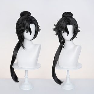 王者荣耀 孙权cos假发 三分之地 分体虎口夹 真头皮顶