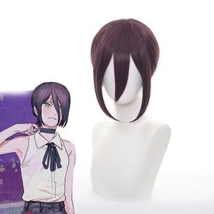 蕾塞假发电锯人链锯人炸弹恶魔黑紫色动漫假发高档古风cosplay