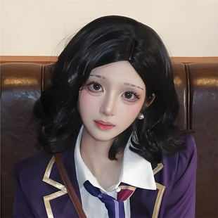 第五人格舞女玛格丽莎cos假毛短卷发中分刘海象牙塔拽酷全头套式