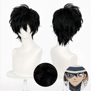 名侦探柯南 黑羽快斗cos假发 怪盗基德 倒毛头顶