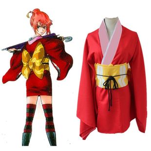 动漫神乐cos服吉原和服cosplay万圣节吉原神乐和风演出服坂田银时