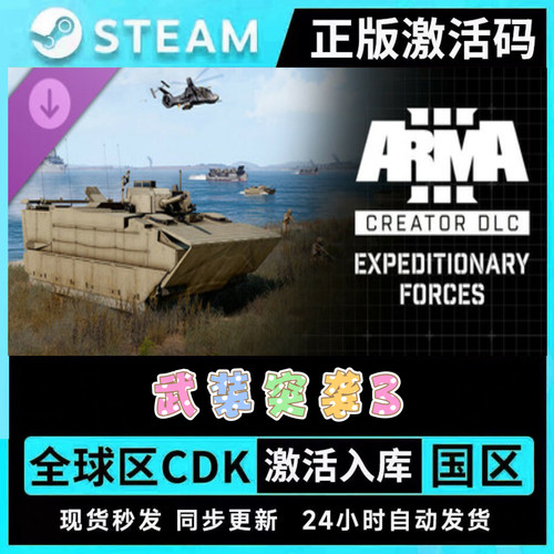 正版STEAM武装突袭3ARMA3●全套DLC●激活码CDKEY●现货秒发