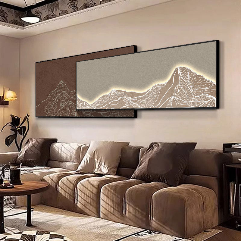 客厅装饰画现代简约沙发背景墙挂画轻奢高级感叠加卧室抽象壁画,家居饰品,现代装饰画,淘宝优惠券,粉丝福利购,淘宝优惠卷