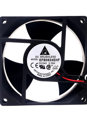 原装台达 EFB0824EHF 24V 0.35A 8CM 8032艾默生CT变频器散热风扇