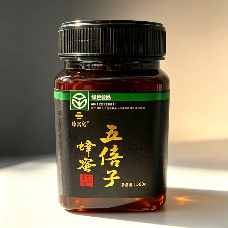 蜂窝窝湖南特产正宗土蜂蜜纯正天然传统农家五倍子蜜百花蜜500g