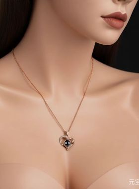 精致高端项链吊坠铜男女通用