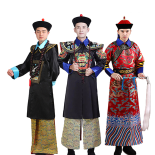 清朝一品大臣王公贵族戏朝服鳌拜和绅王爷大总管公公演出服装出租