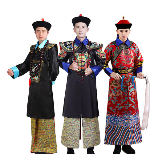 清朝一品大臣王公贵族戏朝服鳌拜和绅王爷大总管公公演出服装出租