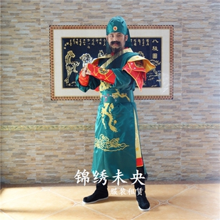 三国关公关羽关云长服装舞台演出戏剧表演高端刺绣服饰出租租赁