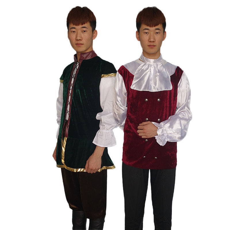欧式文艺复兴男装贵族青年古罗马中世纪执政官王子演出服装出租虎窝淘 