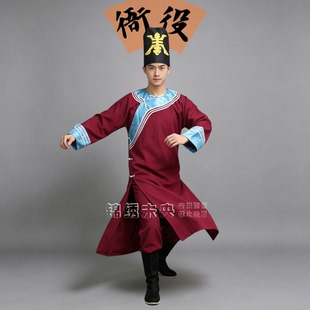 古代衙役杂役官服卫兵报录人轿夫车夫成人舞台演出服装出租
