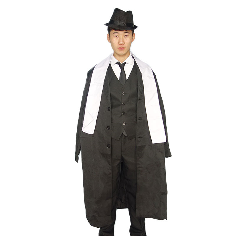 许文强年会围巾大衣小品