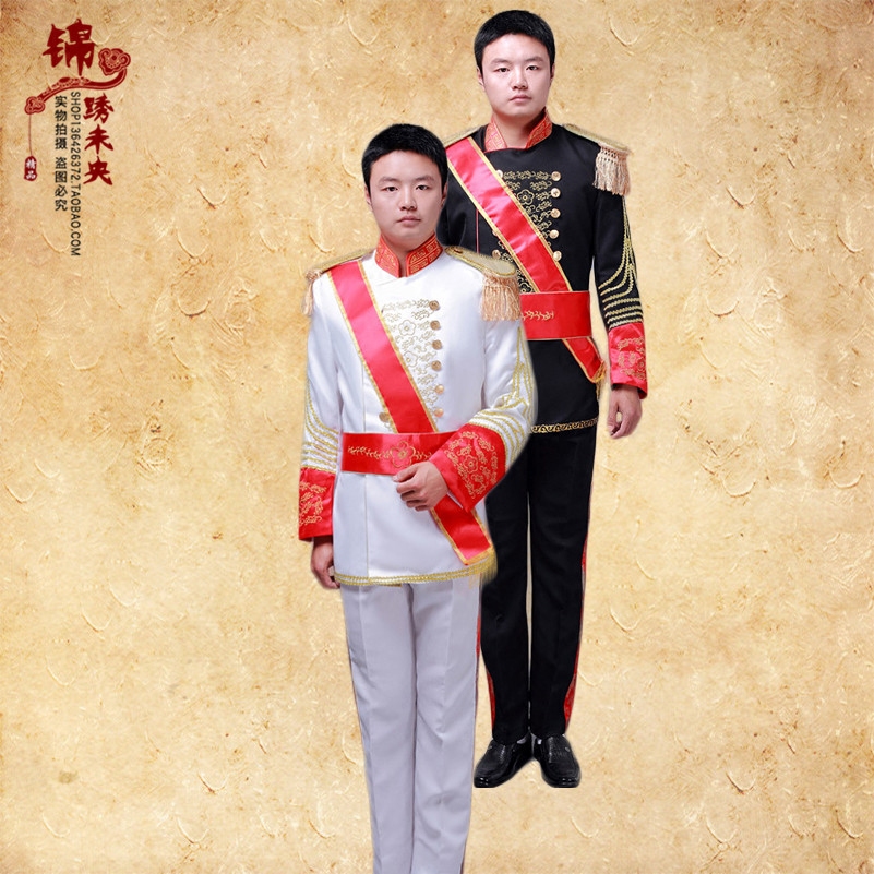 欧式宫廷礼服男装欧洲复古大帅元帅大臣将军舞台话剧演出服装出租