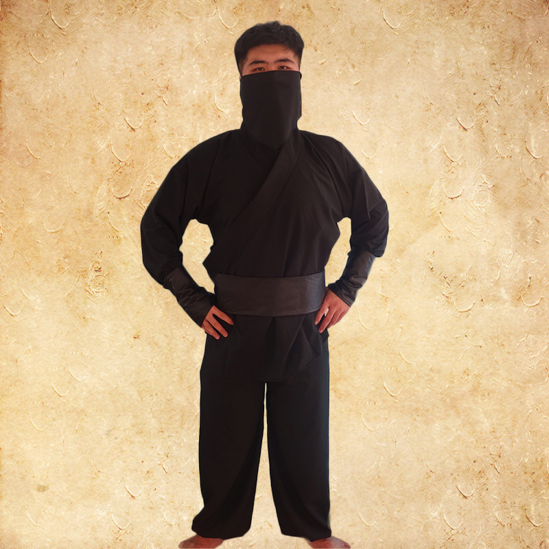 古装蒙面衣夜行衣刺客黑衣人古代侠客剑客夜行衣舞台演出服装出租