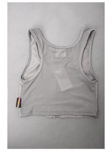 短款 正品 tt束胸 kbn 跑步束胸内衣 竹炭网布拉链凉爽款