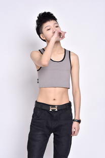 kabiny 角色束胸衣短款 les 帅TT加强绷带 背心 t束胸 部分限时特价