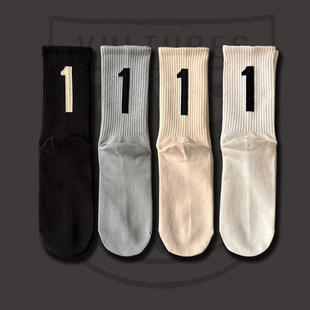 24春夏新款 恶搞侃爷秃鹫限定专辑1中筒袜子运动潮袜男女kanye长袜