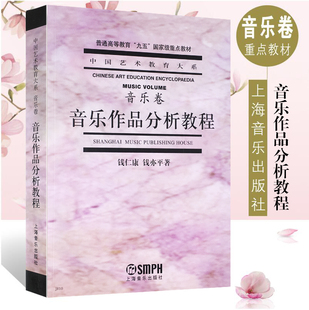正版包邮 音乐卷音乐作品分析教程 钱仁康钱亦平编著 中国教育艺术大系青少年儿童教程材学书籍 上海音乐出版社 9787805539546