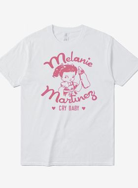 Melanie Martinez哭泣宝贝印花T恤圆领时尚短袖宽松百搭男女皆可