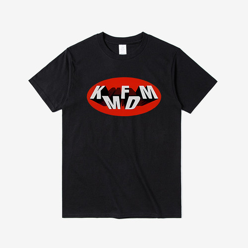 摇滚乐队Kmfdm Tour 97印花T恤圆领时尚短袖宽松百搭男女皆可