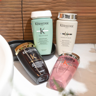 卡诗黑钻钥源系列元 气姜白金双重控油鱼子酱洗发水小样80ml旅行装