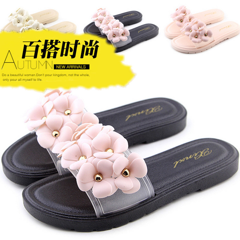 拖鞋女夏时尚外穿2019新款透明一字拖鞋海边度假女鞋凉拖鞋平底在类目 女鞋, 拖鞋中 - 来自Buy2taobao.com提供专业的淘宝代购服务