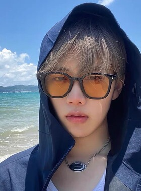 橙片偏光防紫外线开车太阳镜