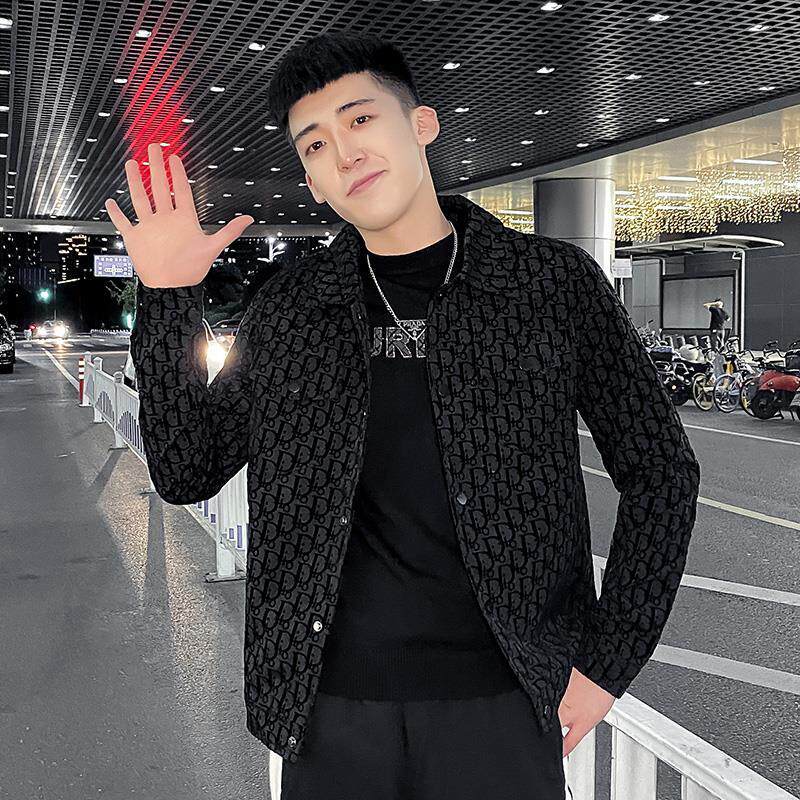 香港外套男潮流痞帅修身翻领夹克2025春秋季新款网红百搭休闲上衣