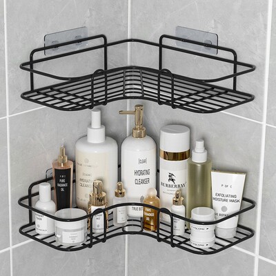 Bathroom corner rack storage Shower racks shelf No punching