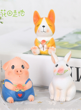 创意装饰品汽车蛋糕烘焙小摆件