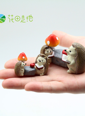 卡通动物公仔树脂微景观装饰品