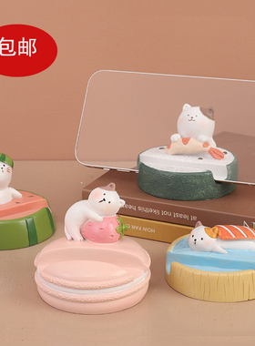 小猫咪西瓜卡通趣味桌面手机装饰支架
