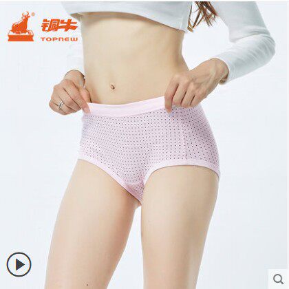 Bronze Bull underwear lady Cotton briefs Middle and old age mom Middle-waisted Loose Panties 3in the Lingerie/Men's underwear/Tracksuit , Briefs  category - from Buy2taobao.com to provide professional Taobao agent buy service