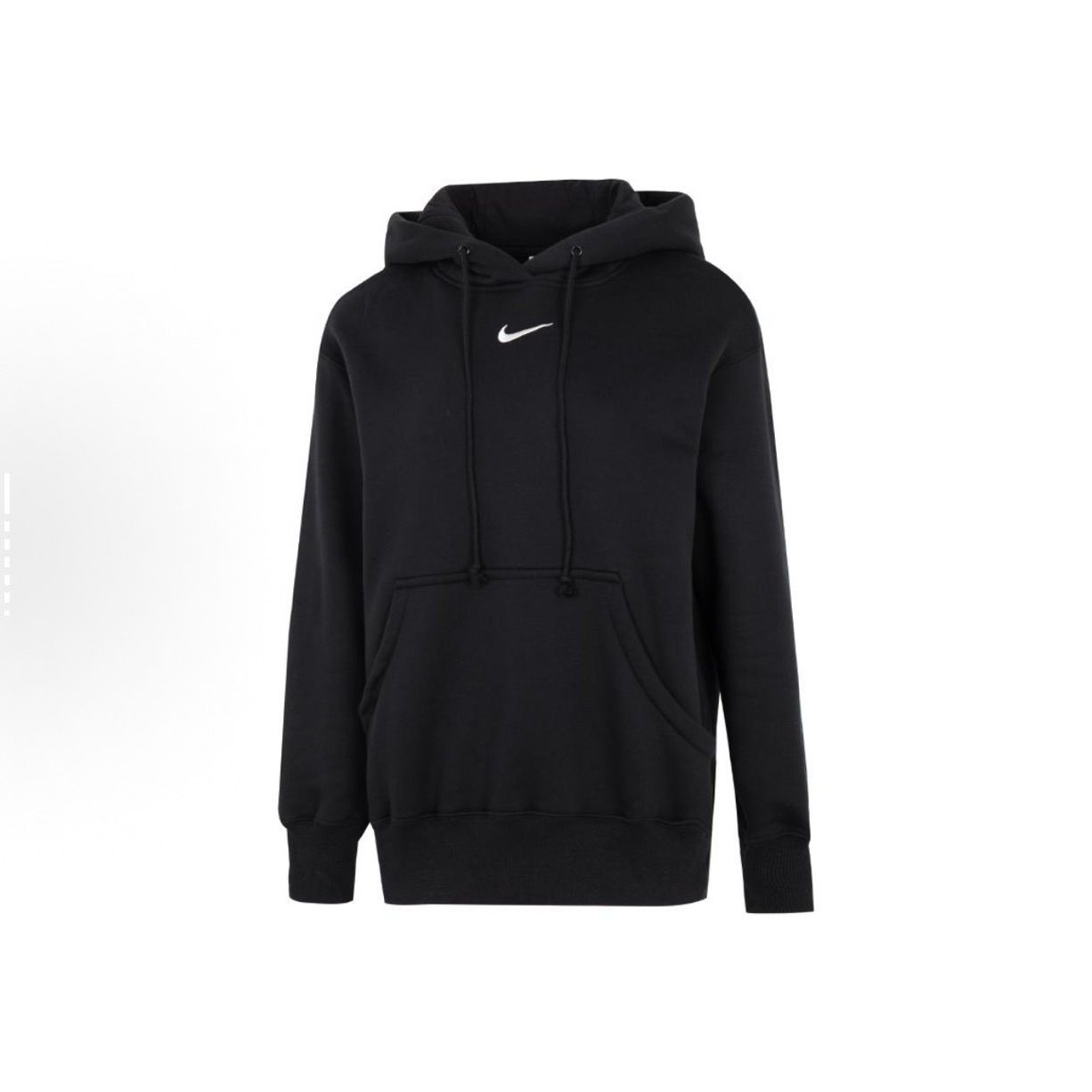 Nike Logo印花纯色连帽套头长袖卫衣 女款 黑色DQ5861-010