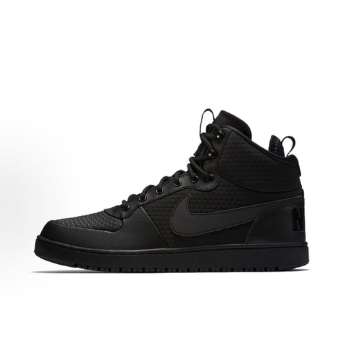 耐克/Nike court  Mid休闲防滑减震 黑色中帮男款板鞋 AA0547-002