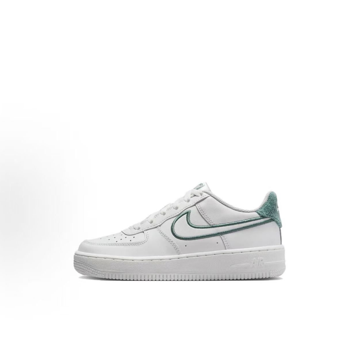NIKE/耐克 Air Force 1 LOW 低帮GS 白绿色空军板鞋 FZ2008-100