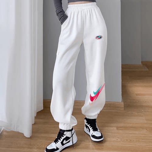 Nike Sportswear 多钩 针织运动休闲宽松显瘦收口长裤 FD4799-121