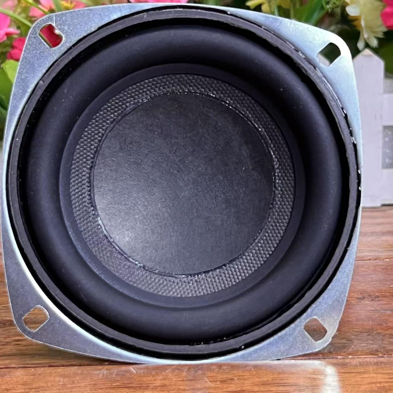 4寸4欧25W重低音喇叭低音炮喇叭橡皮边长冲程喇扬声器雨点盆70磁