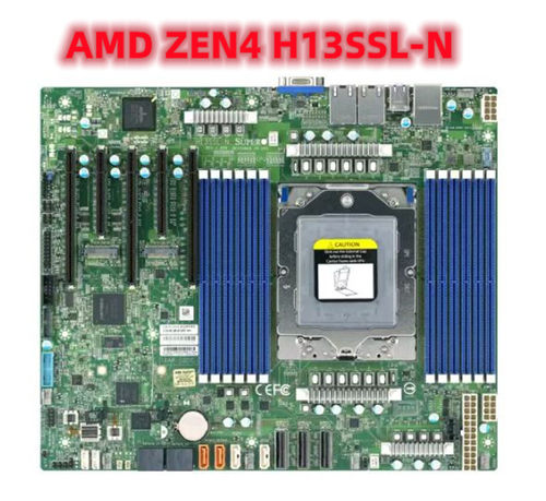 超微H13SSL-N 支持AMD ZEN4 9004系列CPU 支持96核心CPU 单路