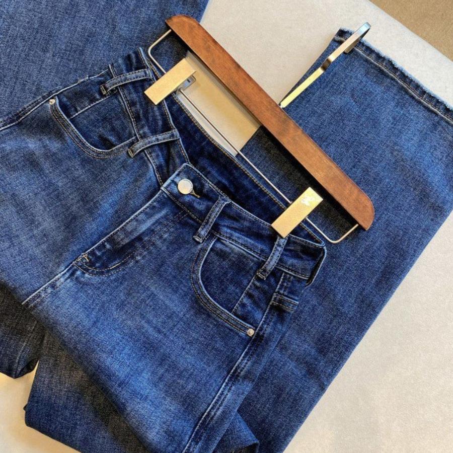 显瘦直筒宽松阔腿拖地牛仔裤