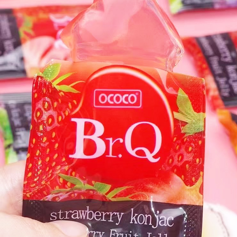 Br.Q果冻 ococo蒟蒻brq吸吸冻0脂肪解馋水果味蒟蒻儿童网红零食