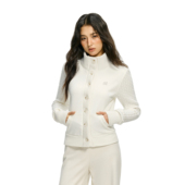 短款 FDR官方店 显瘦纽扣开衫 拼接卫衣女春辣妹修身 外套 立领针织袖