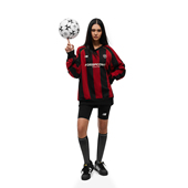 卫衣男女春秋重磅情侣装 FDR官方店 徽章V领条纹美式 运动上衣球衣