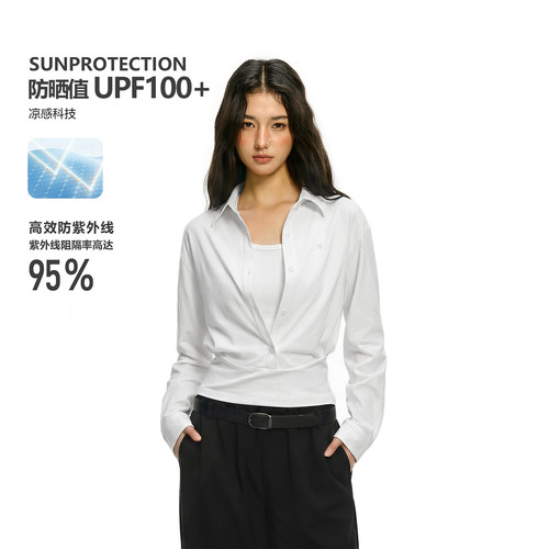 FDR官方店UPF100+假两件衬衫
