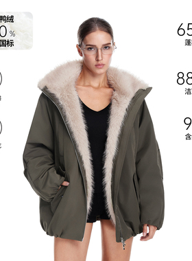 FDR官方店 三防立领棉服2025新款秋冬座山雕外套派克服男羽绒服女